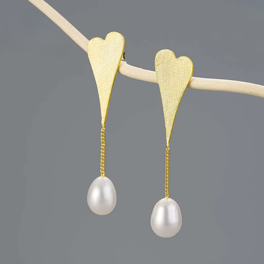 Pendientes | Corazón y Perla